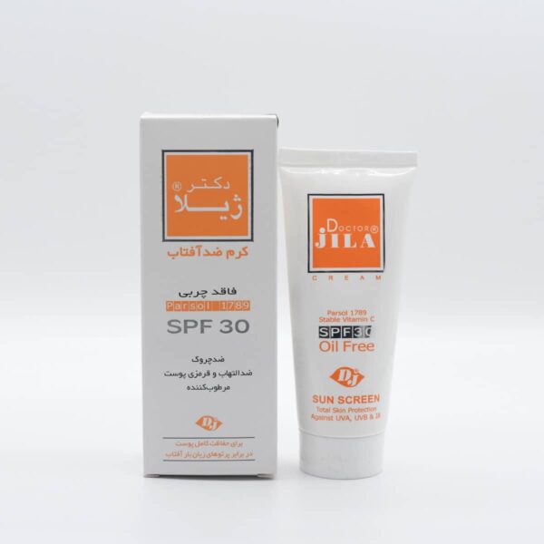 کرم ضد آفتاب فاقد چربی دکتر ژیلا SPF30 بی رنگ