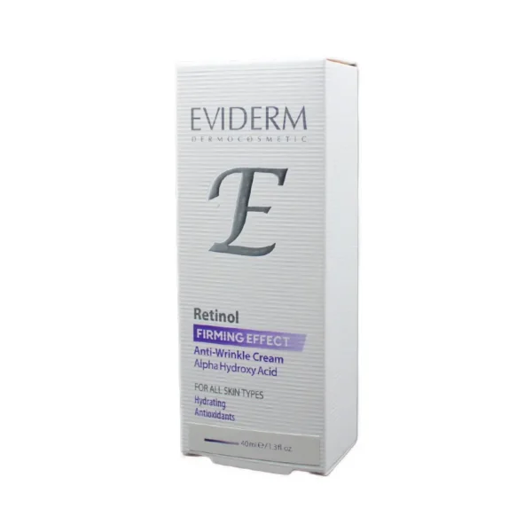 کرم ضد چروک صورت رتینول eviderm